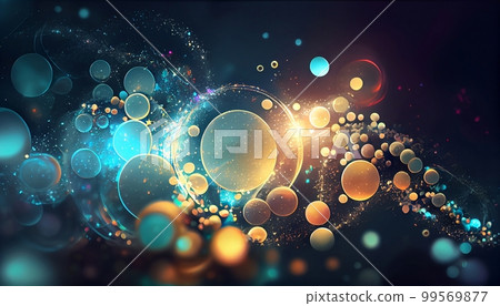 An Enchanting Sparkling Serenity Abstract Background, Generative AI, Illustration, This enchanting abstract background features sparkling serenity in a display of dreamy colors. 99569877