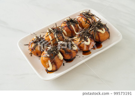 Takoyaki ball dumplings or Octopus balls Takoyaki ball dumplings or Octopus balls 99573191
