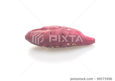 fresh Japanese sweet potatoes on white background fresh Japanese sweet potatoes on white background 99573996