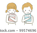 Children who love reading with their favorite picture books 99574696
