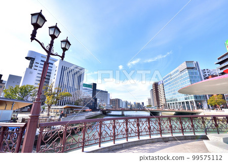 Fukuhiro Deai Bridge Deai Bridge Nakagawa Tenjin Central Park Nakasu 99575112
