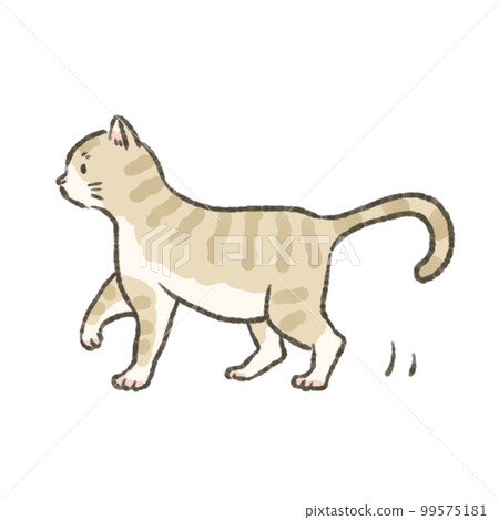 行走的小貓的插圖 99575181