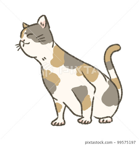 一隻被寵壞的貓的插圖 99575197