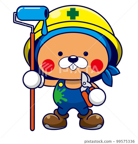 森林建築師 Beaver-kun 彩繪鈑金 99575336