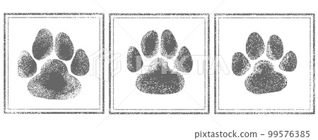 Paws Stamp Footprints 99576385