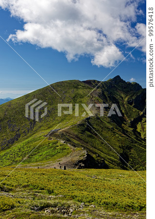 夏季從八岳和飯岳看到的橫岳 99576418