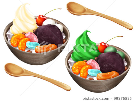 Shiratama Cream Anmitsu Matcha Cream Anmitsu Shiratama Cream Anmitsu Matcha Cream Anmitsu 99576855