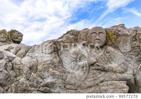 Yamagata Prefecture Juroku Rakan Rocks 99577278