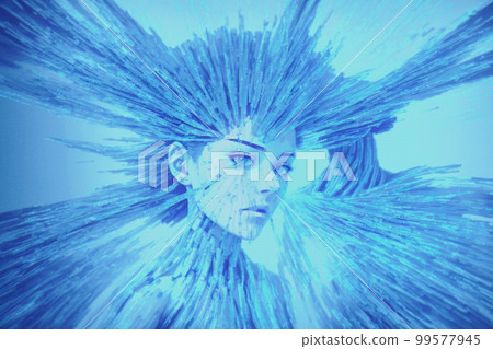 像素風格的安卓女人 99577945