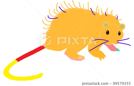 Creatures of the world natural heritage island Woolly mouse Vivid style 99579355