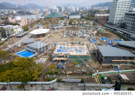 廣島建設中的廣島門公園廣場和廣島體育場公園 <2023 年 2 月> 廣島建設中的廣島門公園廣場和廣島體育場公園 <2023 年 2 月> 99580935
