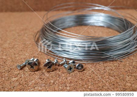 wire, wire, metal, iron, aluminum, screw, coiled, work, binding, material, DIY, screw 99580950