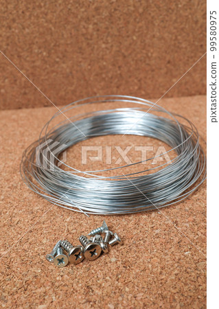 wire, wire, metal, iron, aluminum, screw, coiled, work, binding, material, DIY, screw 99580975
