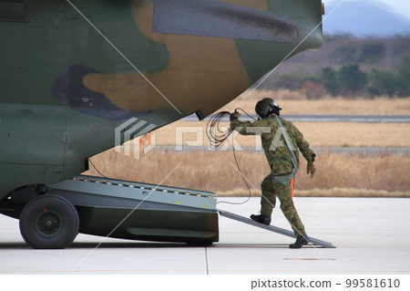Ground Self-Defense Force Miho Camp Helicopter CH-47J Chinook 99581610