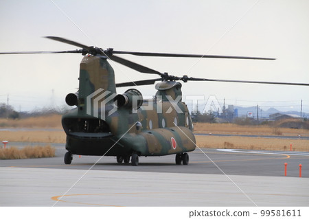 Ground Self-Defense Force Miho Camp Helicopter CH-47J Chinook 99581611