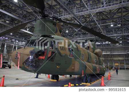 Ground Self-Defense Force Miho Camp Helicopter CH-47J Chinook Ground Self-Defense Force Miho Camp Helicopter CH-47J Chinook 99581615