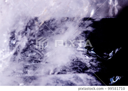 Macro mineral stone Crystal rock crystal on a black background Macro mineral stone Crystal rock crystal on a black background 99581710