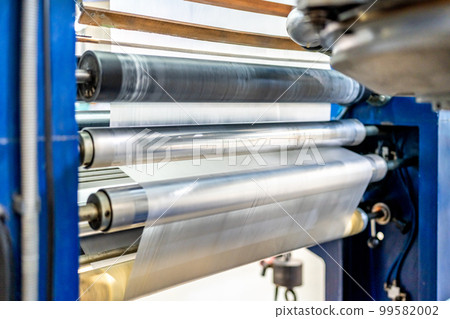production of plastic packaging materials in the factory production of plastic packaging materials in the factory 99582002