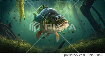 Fishing concept. Generative Ai inage Fishing concept. Generative Ai inage 99582056