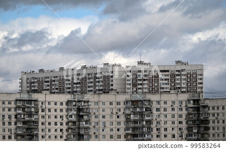 Multi-storey panel residential buildings in a residential area of the Russian capital Multi-storey panel residential buildings in a residential area of the Russian capital 99583264