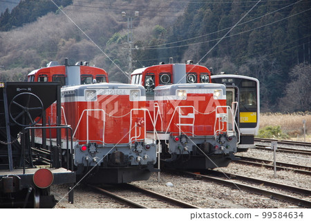 水軍線常陸台後站DE10機車調車 水軍線常陸台後站DE10機車調車 99584634