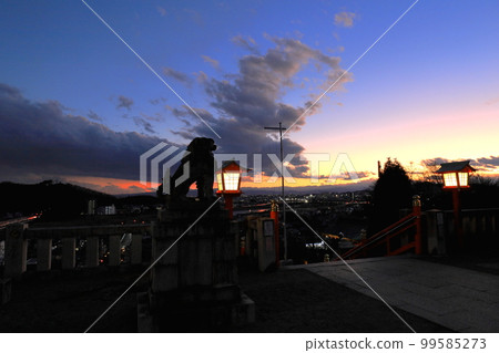Ashikaga city night view from Orihime Shrine 99585273