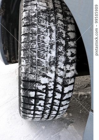 tire, car, automobile, studless tire, studless, winter, snow, winter road, outdoor, vehicle 99585989