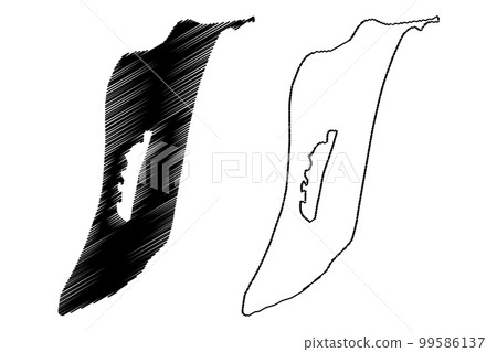West Caicos island (Turks and Caicos Islands, Cenrtal America, Caribbean islands, British Overseas Territory) map vector illustration, scribble sketch map West Caicos island (Turks and Caicos Islands, Cenrtal America, Caribbean islands, British Overseas Territory) map vector illustration, scribble sketch map 99586137