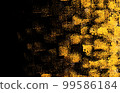 A black background with a conspicuous checkered pattern due to the fading of a gold brush 99586184