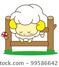 sleeping sheep 99586642