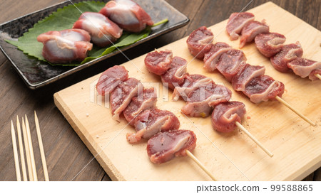 烤雞肉串圖片 生胗（烤沙） 99588865