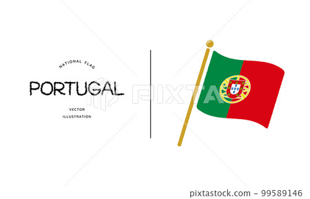 葡萄牙國旗圖標矢量圖 99589146