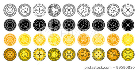 Collection of design elements for Coin 99590850