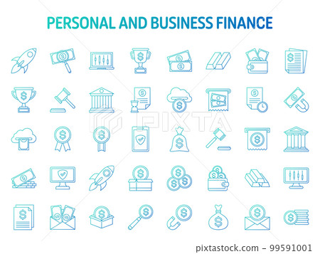 Collection of design elements for Personal and Business Finance 99591001
