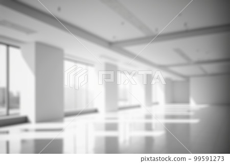 Blur background of empty modern office background . Workspace interior design white color . Blur background of empty modern office background . Workspace interior design white color . 99591273