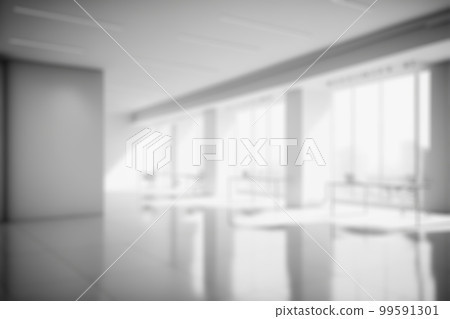 Blur background of empty modern office background . Workspace interior design white color . Blur background of empty modern office background . Workspace interior design white color . 99591301