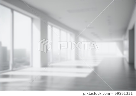 Blur background of empty modern office background . Workspace interior design white color . Blur background of empty modern office background . Workspace interior design white color . 99591331