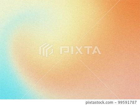 帶有橙色和淺藍色波浪等噪聲的漸變背景 99591787