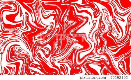 Red and white fluid marble design vector. Red and white fluid marble design vector. 99592195