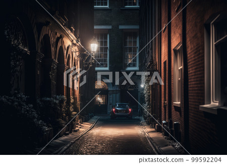 Image of a back alley in London 99592204