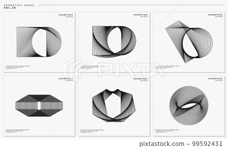 Technology line abstract logo design vector. 99592431