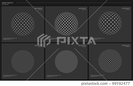 Modern abstract digital circle design template 99592477