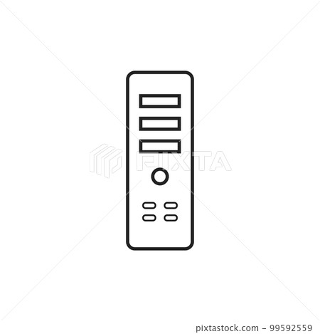 CPU line Icon. Editable vector EPS. CPU line Icon. Editable vector EPS. 99592559