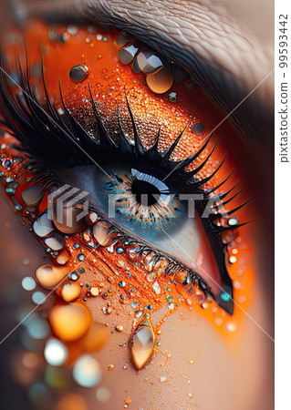 AI generated close up photography of creative mack-up 99593442