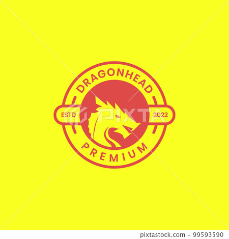 Premium Vector  Dragon logo template