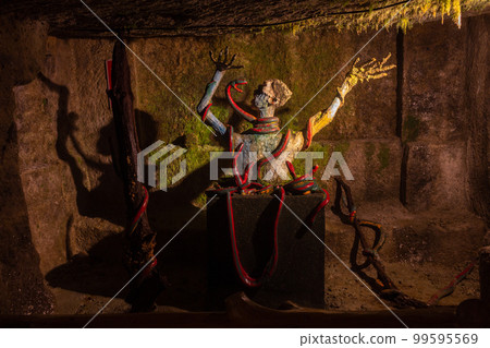 Tableaux of hell, at Hanibe caves, Japan. Tableaux of hell, at Hanibe caves, Japan. 99595569