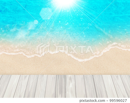 海灘海洋藍色背景素材 海灘海洋藍色背景素材 99596027