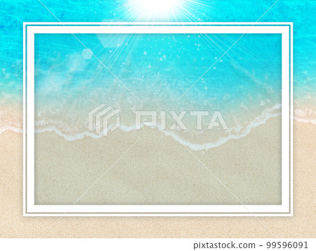 海灘海洋藍色背景素材 海灘海洋藍色背景素材 99596091