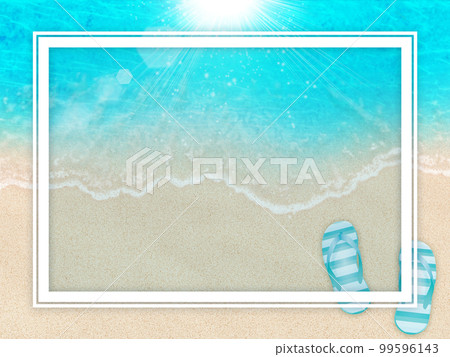 海灘海洋藍色背景素材 海灘海洋藍色背景素材 99596143