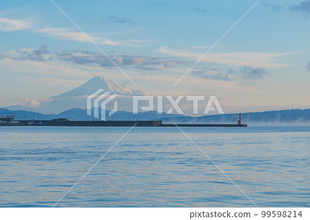 Mount Fuji from the fishing port 99598214